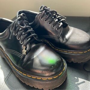 Dr. Martens 8053 Quad Black Platform Oxford Shoe